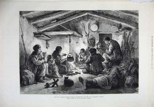 Original old antique print - antique,