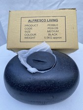 Alfresco Living Pebble Gel Burner Black Brand New Boxed