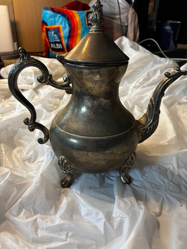 Silver plated coffee tea - plated, pot