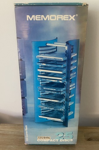 Vintage memorex curve rack - cd,