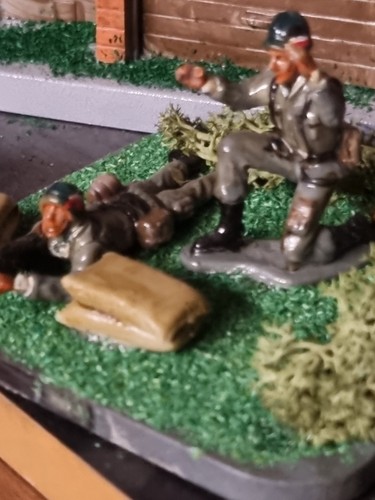 Painted german soldiers - german,