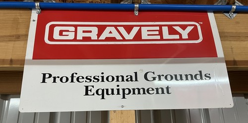 Gravely mower sign metal x - mower,