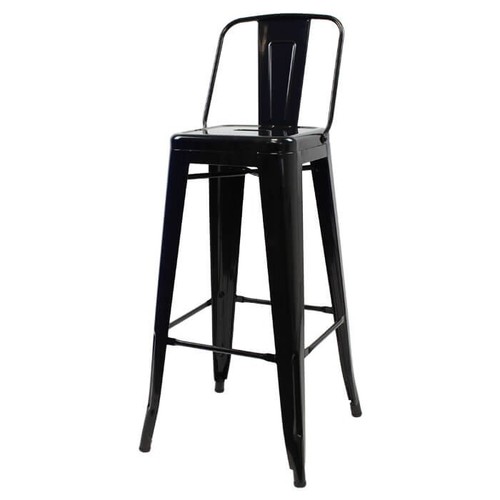 Tolix style bar stool with - with, low