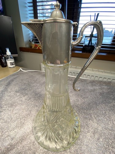Vintage silver plated claret - vintage,