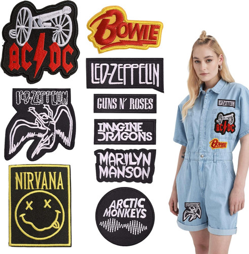 9pcs band patches - band,