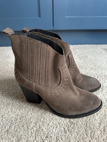 Women brown suede western - women's,