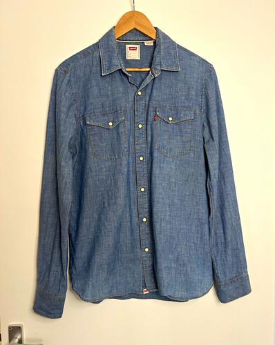 Levi denim western shirt - denim, |