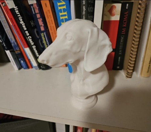Dachshund bust sculpture - dachshund,