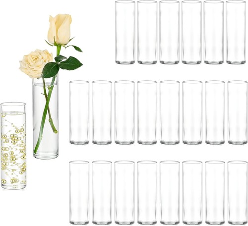 Hewory glass vase cylinder - glass,