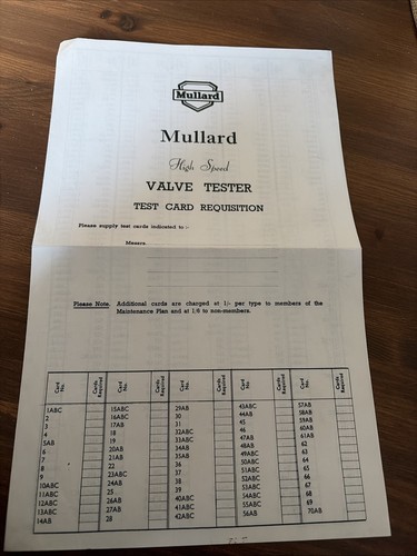 Mullard high speed valve - high,