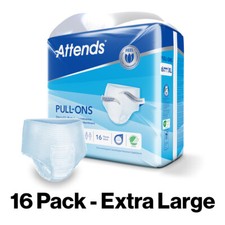 Adult Nappies Incontinence Pull up Pants ATTENDS 6XL EXTRA LARGE x 16