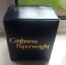Vtg. Caithness Catching Raindrops Glass Paperweight Ltd Ed # 130/650 Box