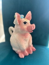 Vintage pig teapot - ceramic -