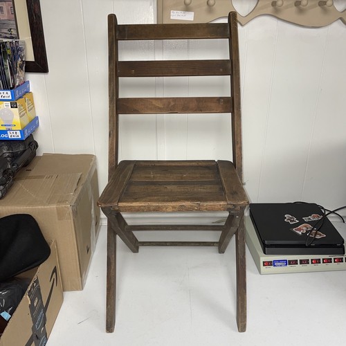 Vintage slat wooden folding - vintage,