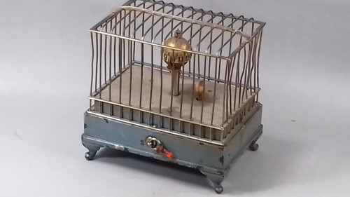 Vintage bird cage automaton - vintage,