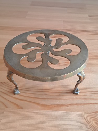 Solid brass trivet teapot - trivet,