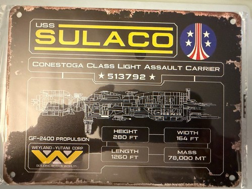 Aliens film tin - a5, sign