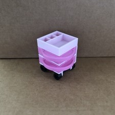 Playmobil Pink Doctor Vet Trolley Storage Organiser, Hospital City Spares 07