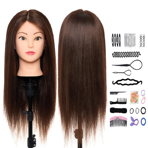 Training head 100 human hair - head,