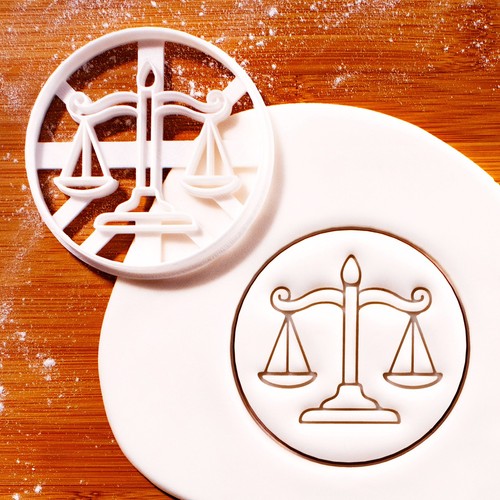 Scales justice cookie - of,