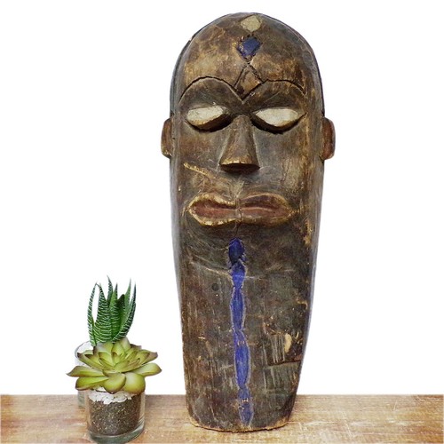 Wooden mask african tribal - mask,
