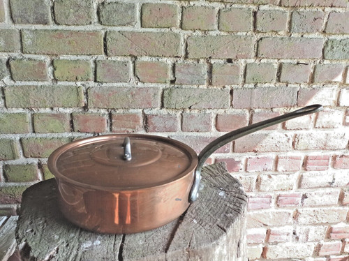 Vintage french copper saute - copper,