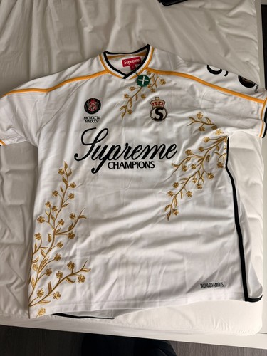 Supreme floral soccer jersey - supreme,