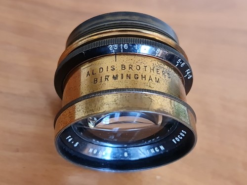 Aldis anastigmat inch f4 5 - anastigmat, 8"