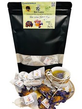 Organic Blue Lotus Flower Ceylon(Nymphaea Caerulea) 50g - 25 Tea bags- UK Seller
