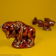 Wade Whimsies (1983/85 Set #1) USA Red Rose Tea - Animals - Brown Bison/Buffalo
