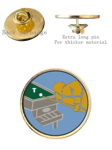 Bar billiards 26mm metal lapel - 26mm,
