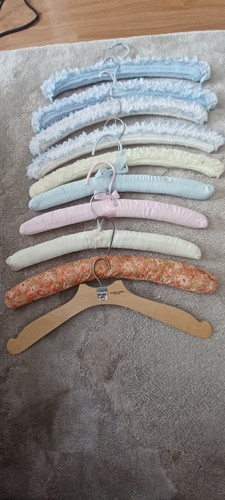 Padded vintage clothes hangers - padded,