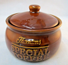 Vintage Retro Thorntons Special Toffee Ceramic Jar / Lidded Pot Advertising