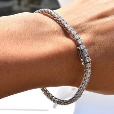Top Most Quality- 5.36ct 100% Natural Round Diamond Tennis Bracelet, White Gold