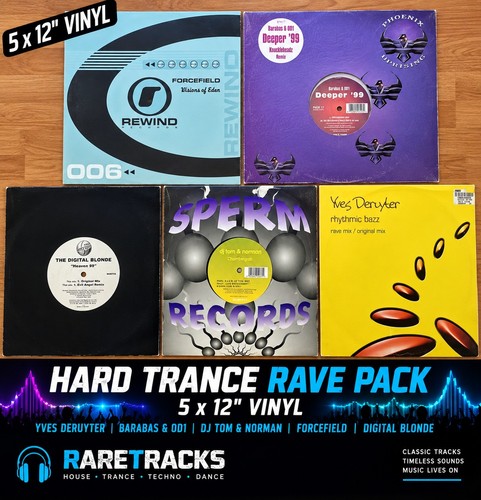 Hard trance rave vinyl bundle - rave,