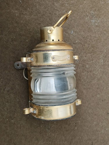 Vintage brass mast head - "mast, head"