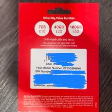 VodafonPAYG SIM card