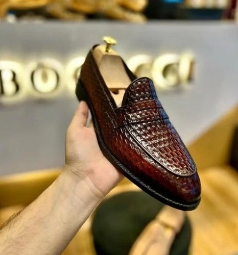 Handmade men brown - men, crocodile