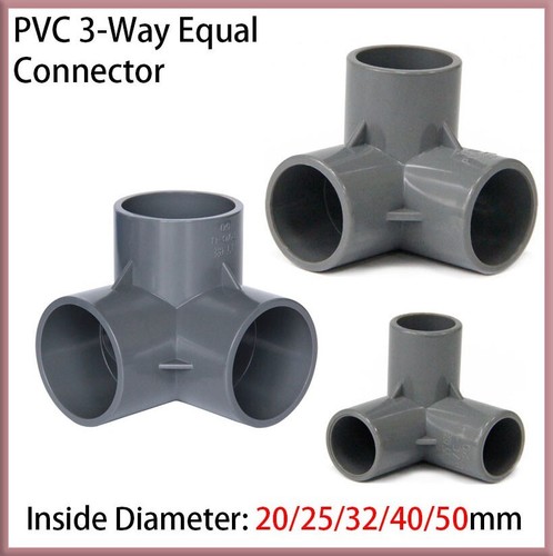 Pvc way grey equal connector - grey,