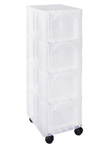 Plastic storage box slimline - storage,