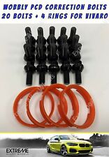 Fits Bmw Wheels To Vauxhall Vivaro M14x1.5 Black Alloy Wheel Wobbly Wobble Bolts