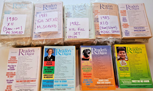 Readers digest magazines 1980 - readers, 1980-