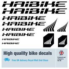 Haibike bike labels / decals / stickers, 5+ years external quality (26 pack)