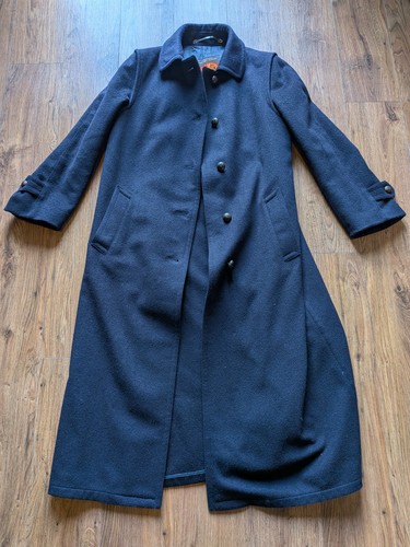 Vintage navy alpaca wool - wool, salko