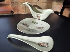 Midwinter Stylecraft CAPRI Gravy Sauce Boat Stand & Ladle Jessie Tait 1950s