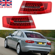Pair LED Rear Outer Tail Light Stop Lamp For Audi A6 C6 2009-2012 Left+Right UK