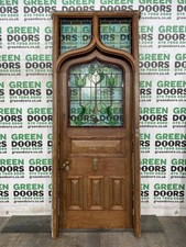STAINED GLASS FRONT DOOR SOLID