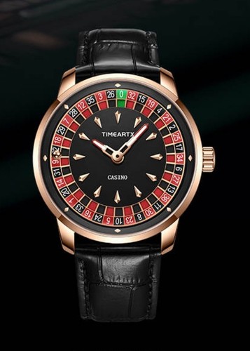 Casino roulette watch with - roulette,