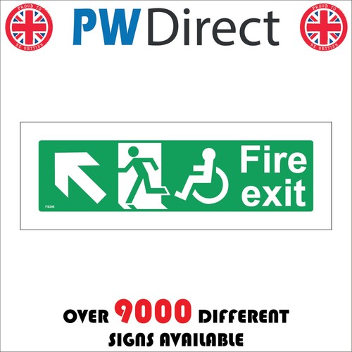 Sign fire exit - fire, up