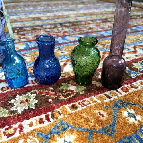 Set small colored glass - of,